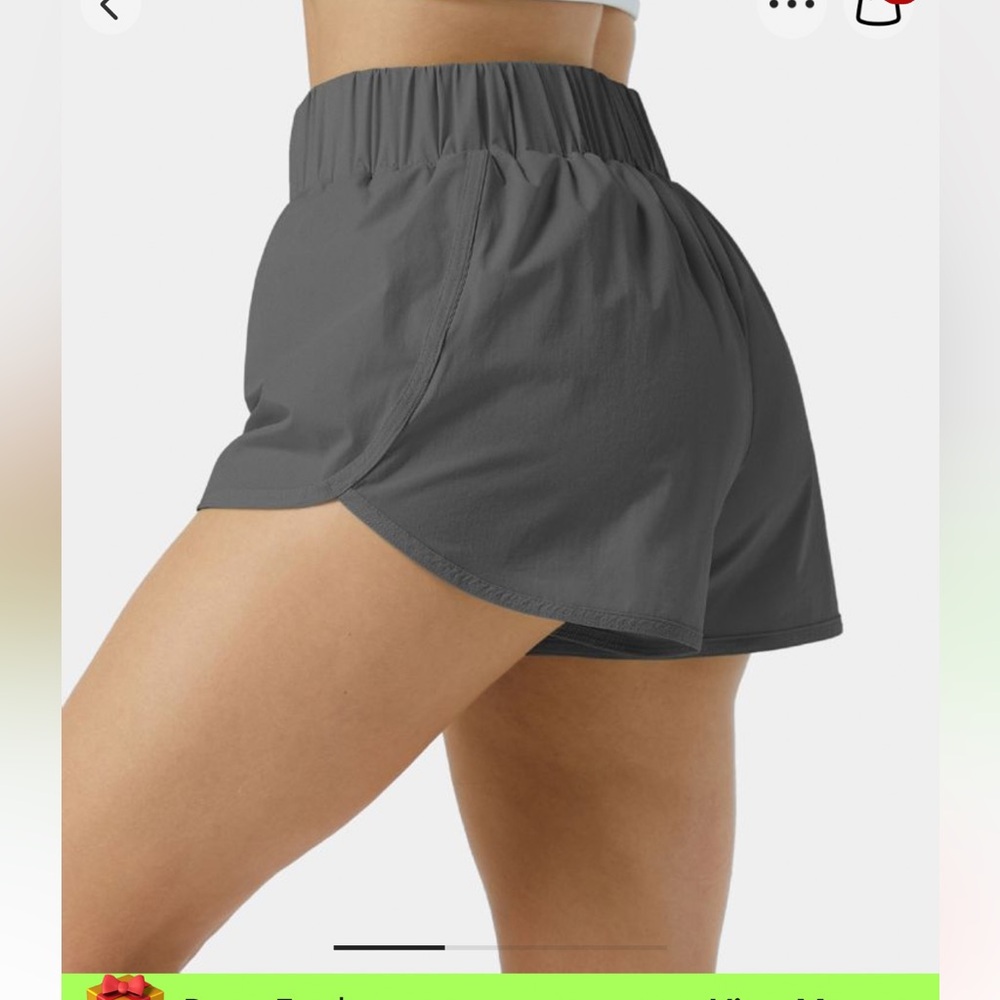 Gray 2 Inch Halara Athletic Shorts